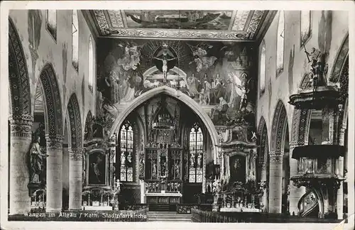 Wangen Allgaeu Stadtpfarrkirche Kat. Wangen im Allgaeu