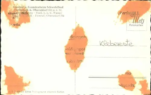 Oberstdorf Liegewiesen Schwefelbades Kat. Oberstdorf