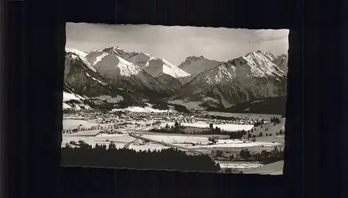 Oberstdorf Krottenkopfgruppe Kratzer Maedelegabelgruppe Kat. Oberstdorf