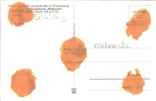 Scheidegg Allgaeu Kindererholungsheim Hubertus Kat. Scheidegg