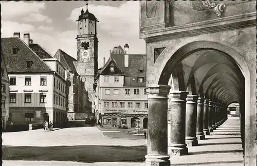 Memmingen Marktplatz St Martins Kirche Kat. Memmingen