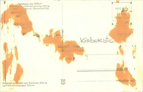 Oberstdorf Berghaus am Soeller Kat. Oberstdorf