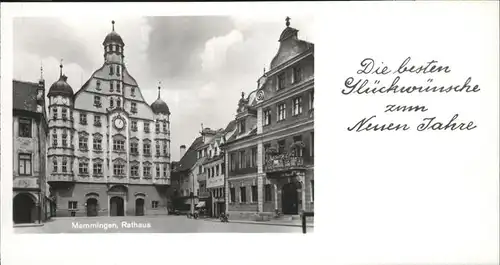 Memmingen Rathaus Neujahr Kat. Memmingen