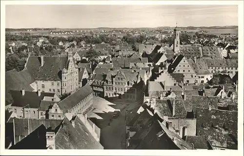 Memmingen Marktplatz Rathaus Kreuzherrenturm Kat. Memmingen