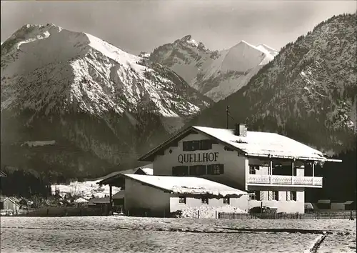 Oberstdorf Gaesteheim Quellhof Mayersoy Kat. Oberstdorf