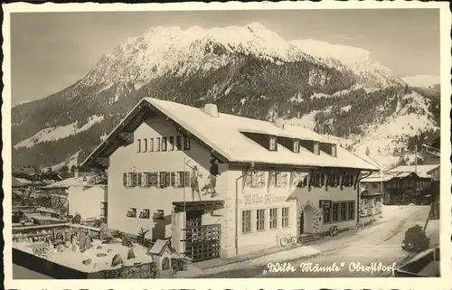 Oberstdorf Gasthaus Wilde Maennle Kat. Oberstdorf