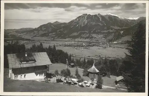 Oberstdorf Cafe Restaurant Bergkristall Kat. Oberstdorf