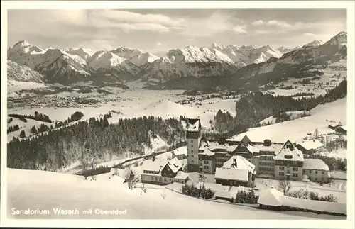 Oberstdorf Sanatorium Wasach Kat. Oberstdorf