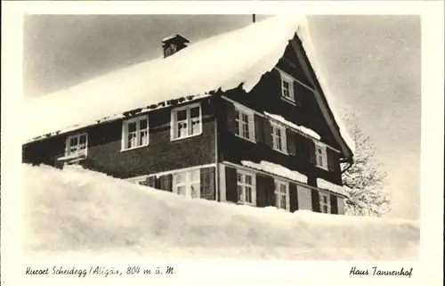 Scheidegg Allgaeu Haus Tannenhof Kat. Scheidegg