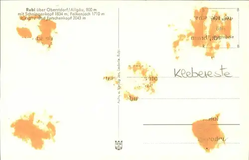 Oberstdorf Rubi Falkenjoch Schnippenkopf Kat. Oberstdorf