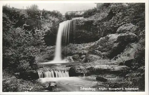 Scheidegg Allgaeu Wasserfall Rickenbach Kat. Scheidegg