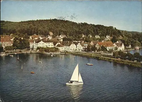 Unteruhldingen Segelschiff See  Kat. Uhldingen-Muehlhofen