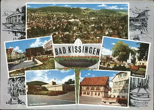 Bad Kissingen Marienplatz Rathausplatz Kat. Bad Kissingen