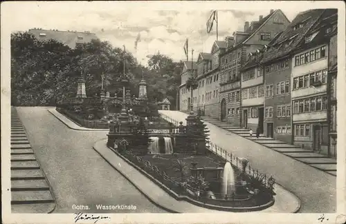 Gotha Thueringen Wasserkuenste Brunnen / Gotha /Gotha LKR