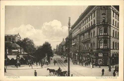 Hannover Georgstrasse Kutsche  Kat. Hannover