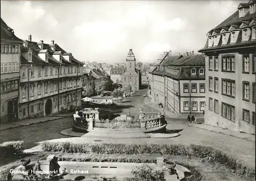 Gotha Thueringen Hauptmarkt Rathaus Brunnen / Gotha /Gotha LKR