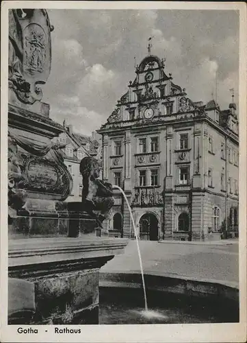 Gotha Thueringen Rathaus Brunnen / Gotha /Gotha LKR