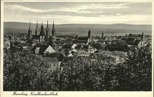 Bamberg Fuenfkirchenblick Kat. Bamberg