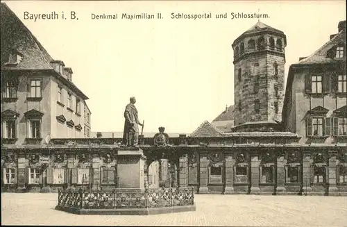 Bayreuth Denkmal Maximilian II. Kat. Bayreuth
