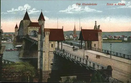 Bonn Rhein Rheinbruecke / Bonn /Bonn Stadtkreis