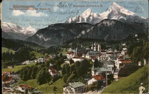 Berchtesgaden Panorama Watzmann Kat. Berchtesgaden