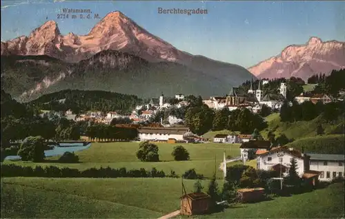 Berchtesgaden Panorama Watzmann Kat. Berchtesgaden