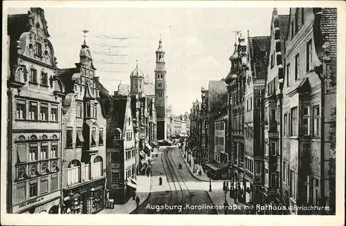 Augsburg Karolinenstrasse Rathaus Kat. Augsburg