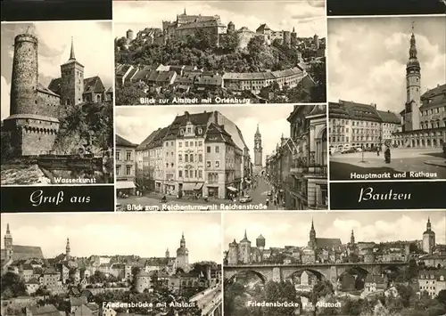 Bautzen Wasserkunst Friedensbruecke Altstadt Kat. Bautzen