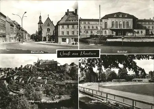 Bautzen Bahnhof Steinstrasse Stadion Kat. Bautzen