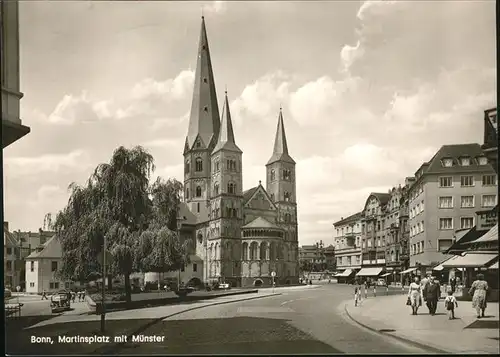 Bonn Rhein Martinsplatz Muenster / Bonn /Bonn Stadtkreis