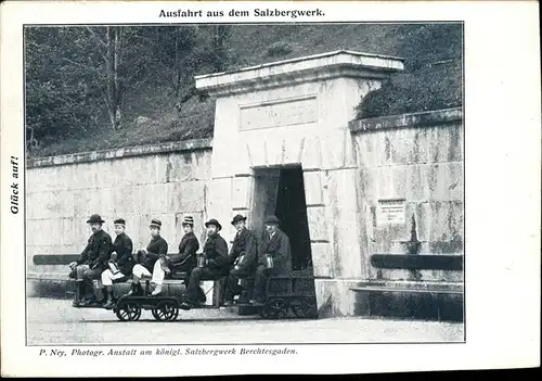 Berchtesgaden Salzbergwerk Ausfahrt Kat. Berchtesgaden