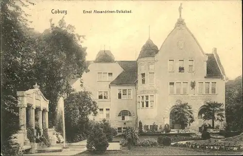 Coburg Ernst Alexandrinen-Volksbad Kat. Coburg