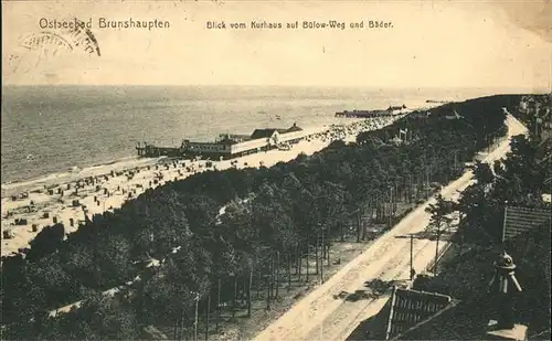 Brunshaupten Buehlowweg Seebruecke Strand Kat. Kuehlungsborn