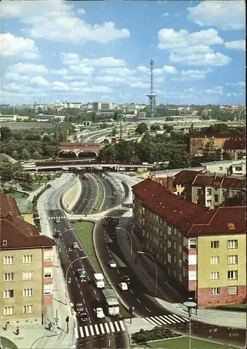 Berlin Halensee Autobahn Funkturm Autos Kat. Berlin