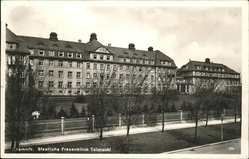 Chemnitz Staatliche Frauenklinik  Kat. Chemnitz