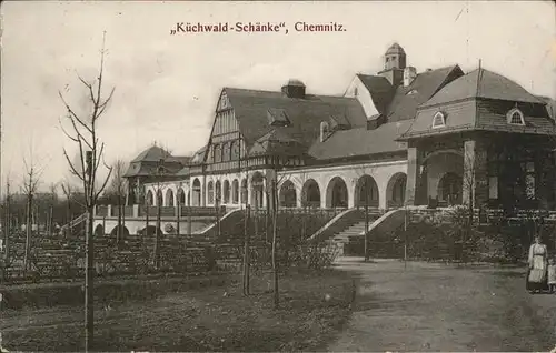 Chemnitz Kuechenwaldschaenke Frau Kind Kat. Chemnitz