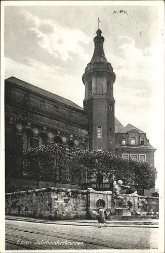 Essen Ruhr Jahrhundertbrunnen Denkmal Frau Kat. Essen