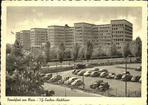 Frankfurt Main IG Farben Autos Parkplatz Kat. Frankfurt am Main