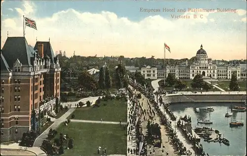 Victoria British Columbia Empress Hotel Parliament Building Kat. Victoria