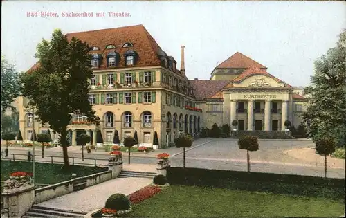 wz41789 Bad Elster Vogtland Sachsenhof Theater Kategorie. Bad Elster Alte Ansichtskarten