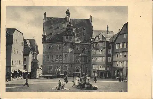 Marburg Lahn Marktplatz Rathaus  Kat. Marburg