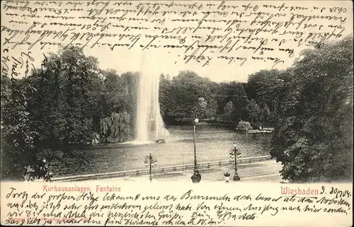 Wiesbaden Fontaine Kat. Wiesbaden