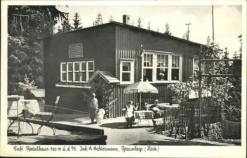 Braunlage Cafe Rodelshaus Kat. Braunlage