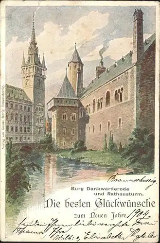 Braunschweig Burg Dankwarderode Rathausturm Kat. Braunschweig