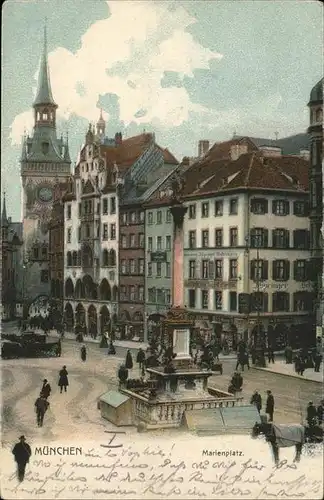 Muenchen Marienplatz Kat. Muenchen