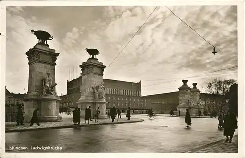 Muenchen Ludwigsbruecke Kat. Muenchen