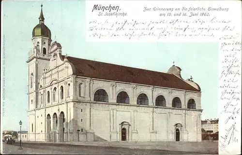 Muenchen St. Josefskirche Kat. Muenchen