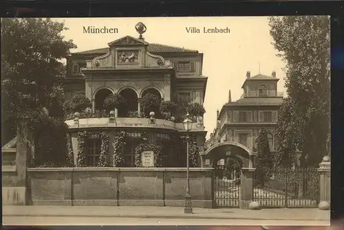 Muenchen Villa Lenbach Kat. Muenchen