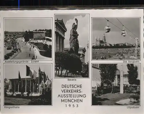 Muenchen Deutsche Verkehrsausstellung 1953 Kat. Muenchen