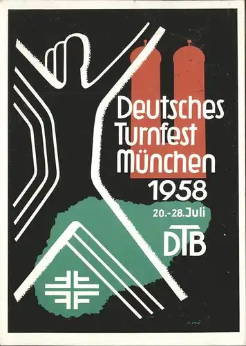 Muenchen Deutsches Turnfest DTB Kat. Muenchen